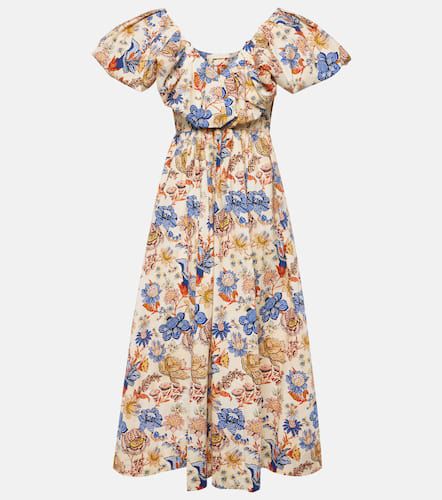 Robe longue Francesca en coton à fleurs - Ulla Johnson - Modalova