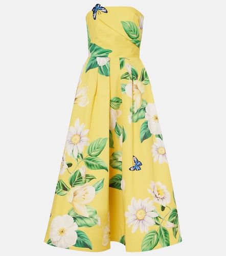 Robe bustier Lynn en coton à fleurs - Leo Lin - Modalova