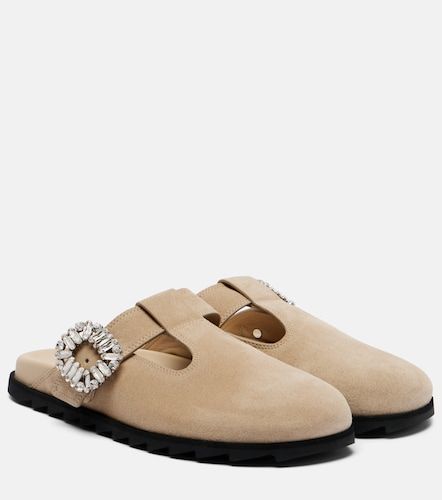 Mules Slidy Viv' en daim à ornements - Roger Vivier - Modalova
