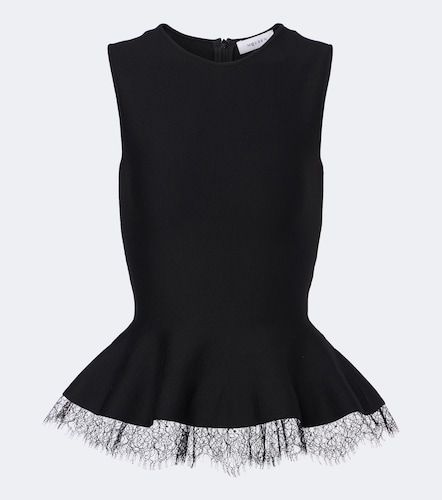 McQueen Top à basque et dentelle - McQueen - Modalova