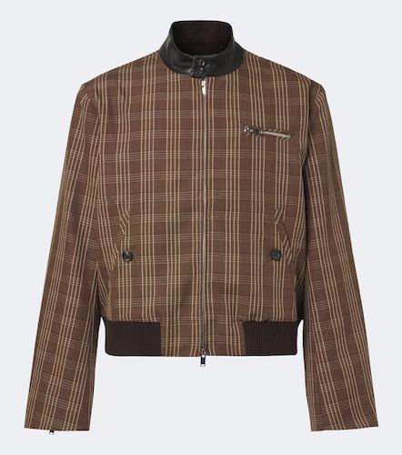 Veste Axis en laine vierge à carreaux - Wales Bonner - Modalova
