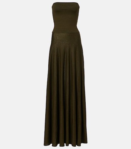 Alaïa Robe bustier en lin mélangé - Alaia - Modalova