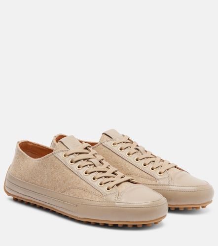 Baskets Gommino en cuir et toile - Tod's - Modalova