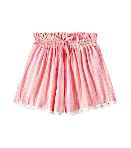 Short Clemoune rayé en coton et lin - Louise Misha - Modalova