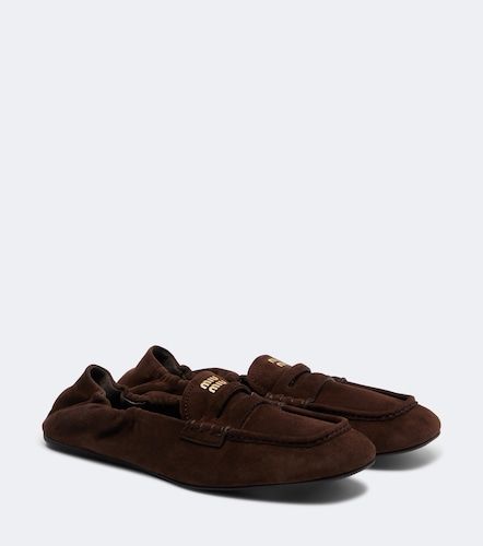 Miu Miu Mocassins en daim - Miu Miu - Modalova