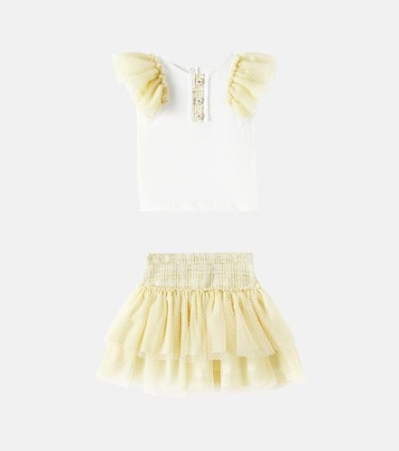 Set top et jupe en coton mélangé - Patachou - Modalova