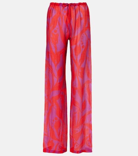 Pantalon droit Pachas en soie - Dries Van Noten - Modalova