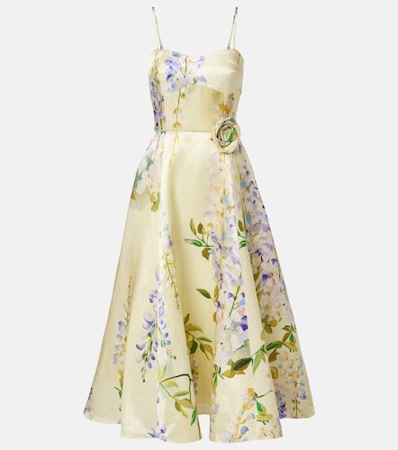 Robe de cocktail Mariela en lin et soie - Leo Lin - Modalova
