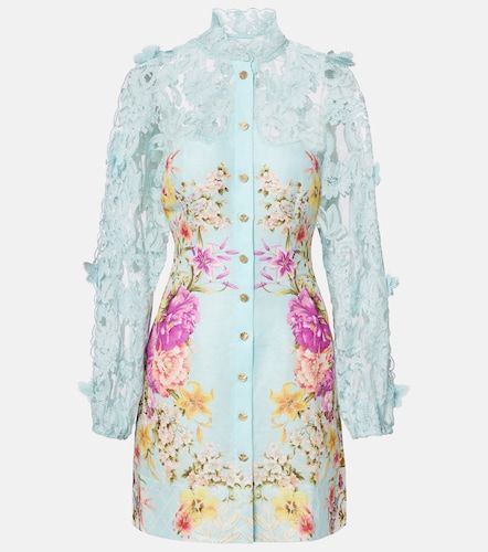 Robe en lin et soie à ornements - Camilla - Modalova