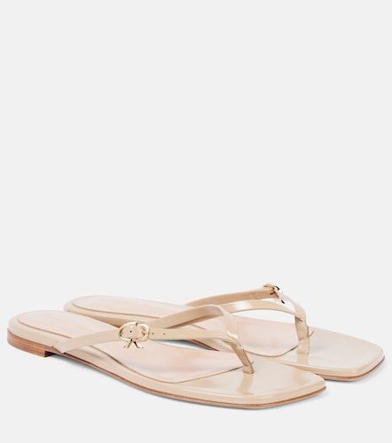 Tongs Ribbon en cuir verni - Gianvito Rossi - Modalova