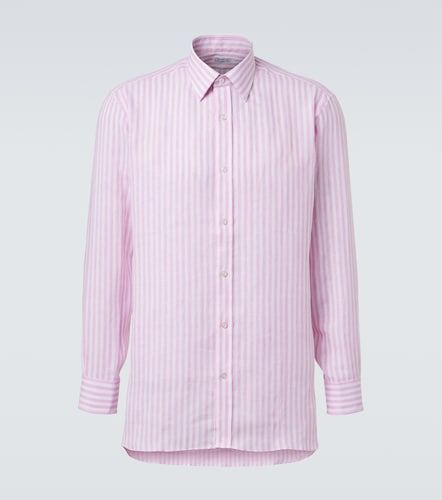 Charvet Chemise rayée en lin - Charvet - Modalova