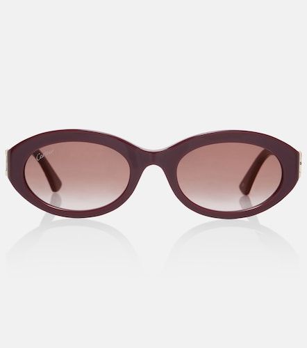 Lunettes de soleil ovales Signature C - Cartier Eyewear Collection - Modalova