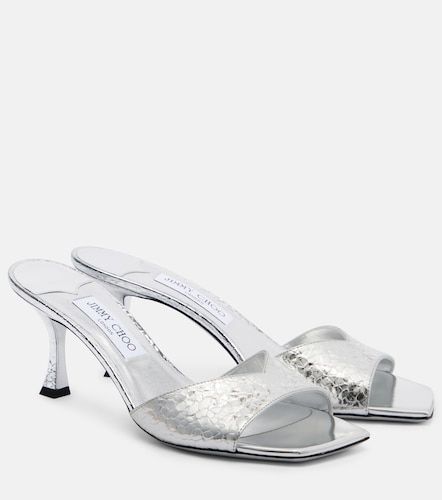 Mules Skye 60 en cuir métallisé - Jimmy Choo - Modalova