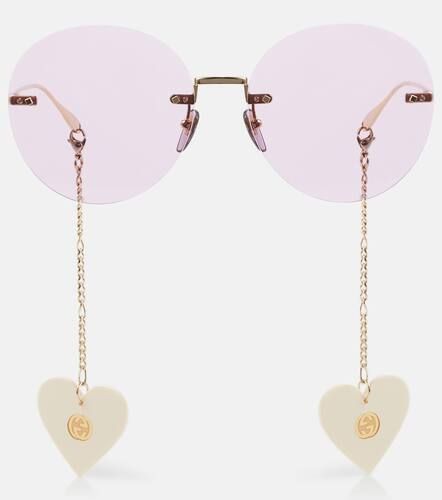 Lunettes de soleil rondes - Gucci - Modalova