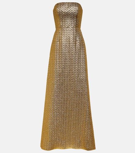 Robe longue métallisée - Carolina Herrera - Modalova
