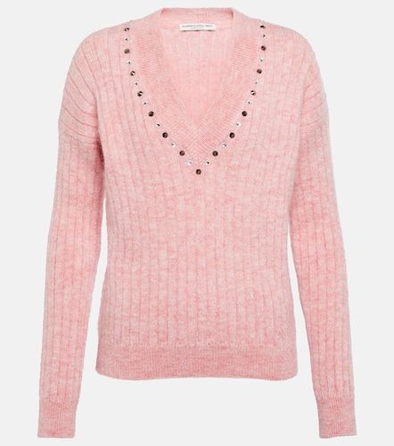 Pull en laine mélangée à ornements - Alessandra Rich - Modalova