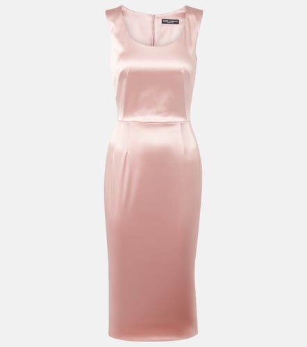 Dolce&Gabbana Robe midi en satin - Dolce&Gabbana - Modalova