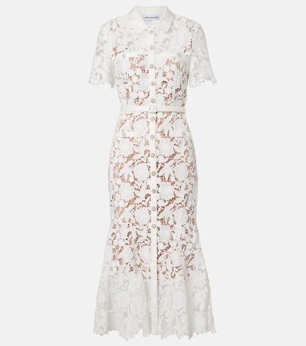 Robe chemise en dentelle - Self-Portrait - Modalova