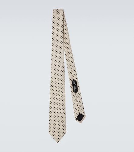 Cravate en jacquard de soie à pois - Tom Ford - Modalova