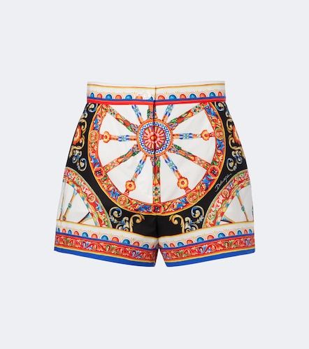 Short en coton à imprimé - Dolce&Gabbana - Modalova