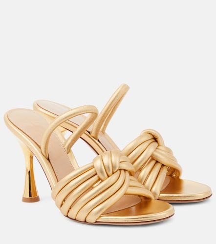 Sandales Ottavia en cuir métallisé - Gianvito Rossi - Modalova
