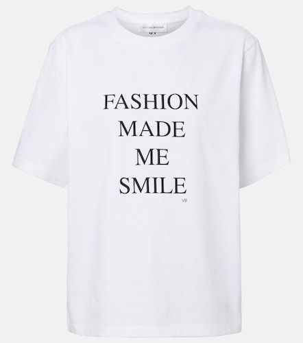 T-shirt en jersey de coton imprimé - Victoria Beckham - Modalova