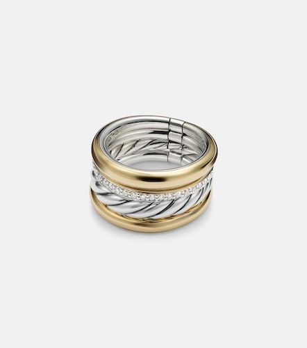 Bague DY Mercer® en or 18 ct, argent sterling et diamants - David Yurman - Modalova