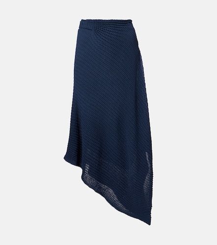 Jupe midi en coton mélangé - Victoria Beckham - Modalova