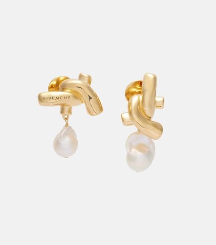 Boucles d'oreilles Chain Link à ornements en perles - Givenchy - Modalova