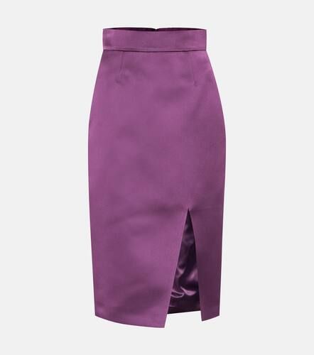 Miu Miu Jupe crayon en soie - Miu Miu - Modalova