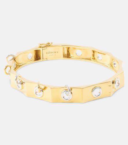 Bracelet Eyet en or jaune et blanc 14 ct et diamants - Rainbow K - Modalova