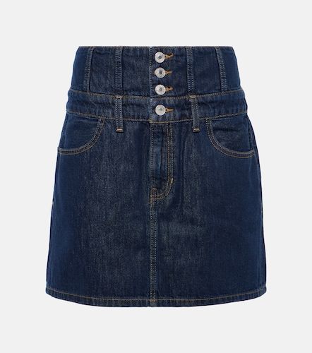 Mini-jupe Corset en denim taille haute - Re/Done - Modalova