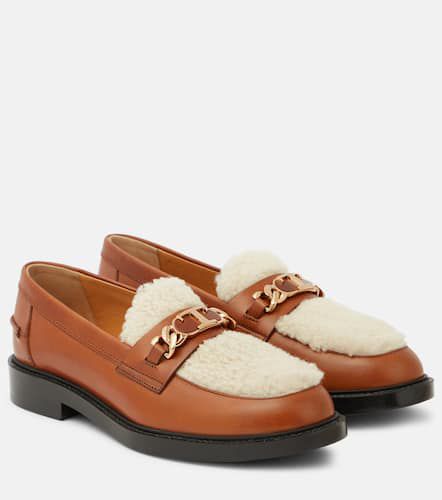 Mocassins en cuir et shearling - Tod's - Modalova