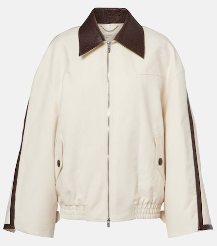 Jacques Wei Veste en coton et cuir - Jacques Wei - Modalova