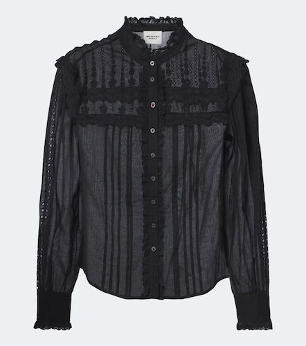 Blouse Lonzie en coton à broderies - Marant Etoile - Modalova