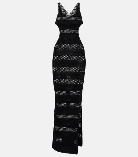 Robe longue en crochet de coton - Saint Laurent - Modalova