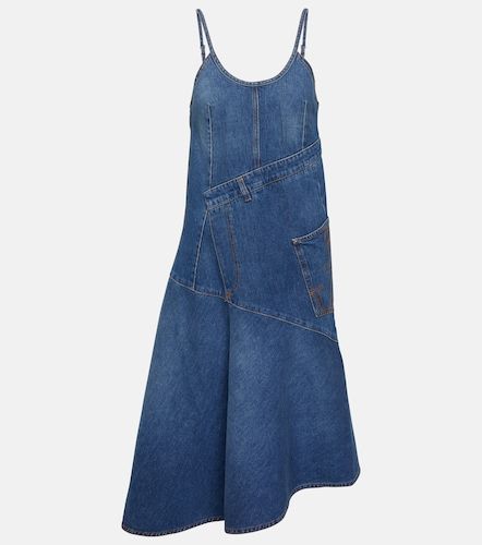 Robe midi asymétrique en denim - JW Anderson - Modalova
