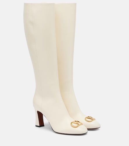 Bottes VLogo 80 en cuir - Valentino Garavani - Modalova
