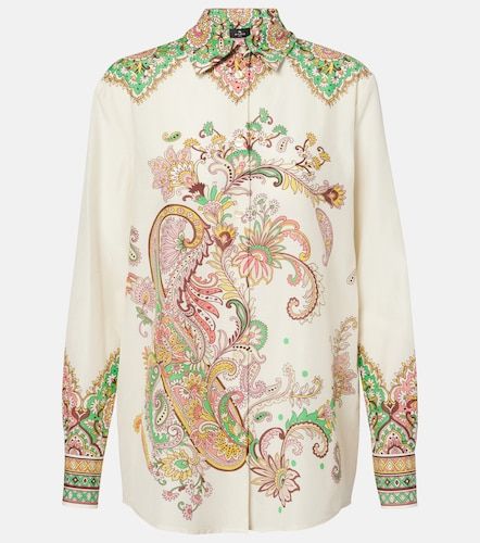 Chemise imprimée en coton et soie - Etro - Modalova