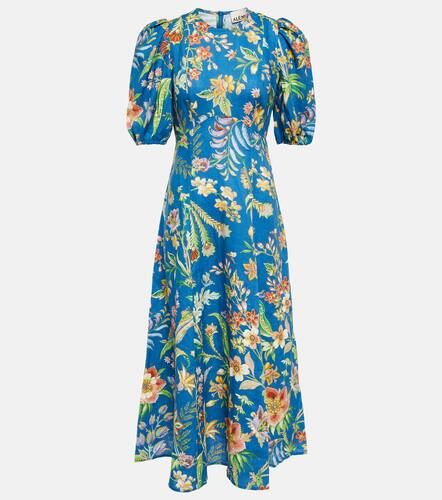 Robe midi June en lin à fleurs - Alémais - Modalova