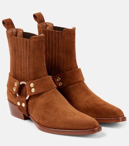 Bottes motardes Helena en daim - Paris Texas - Modalova