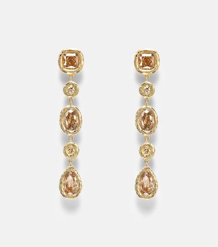 Boucles d'oreilles Nesting Gem en or 18 ct et diamants - Octavia Elizabeth - Modalova