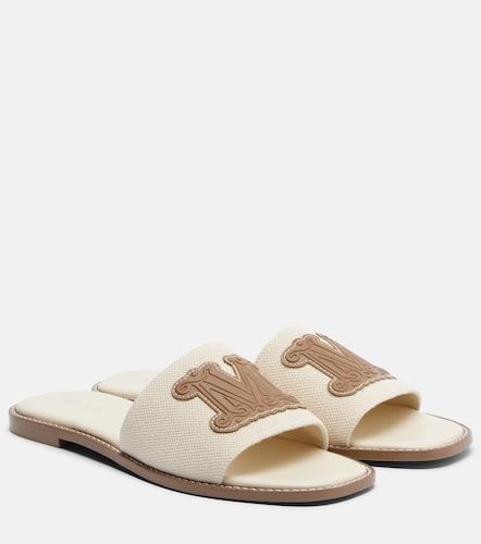 Mules Caucaso en toile et cuir - Max Mara - Modalova