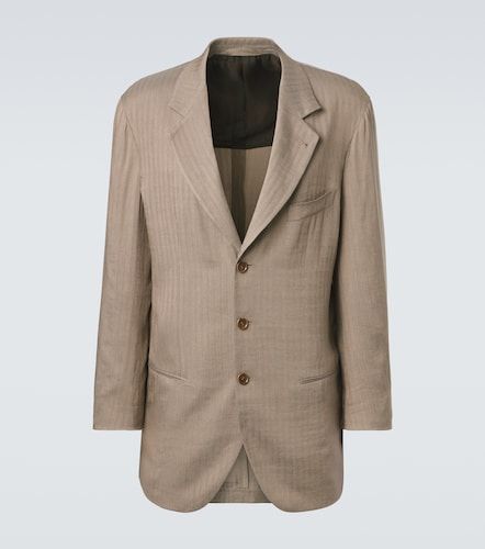 Blazer Archivio à motif chevron - Giorgio Armani - Modalova