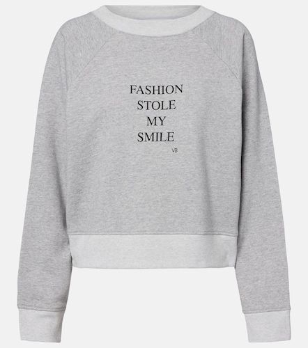 Sweat-shirt en coton mélangé à imprimé - Victoria Beckham - Modalova