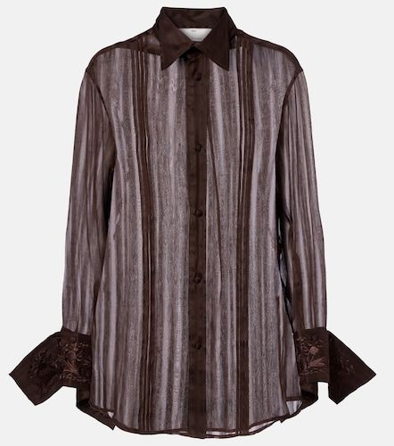Chemise en lin et soie à broderie - Xu Zhi - Modalova