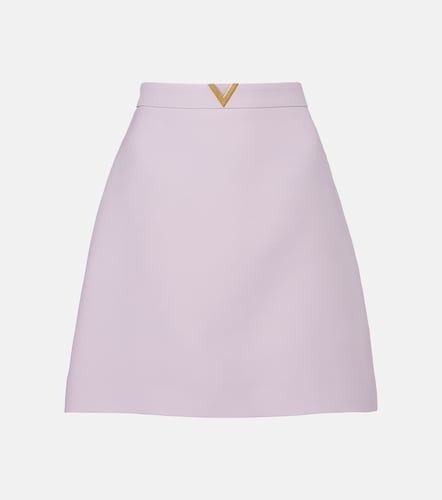 Mini-jupe en Crêpe Couture - Valentino - Modalova