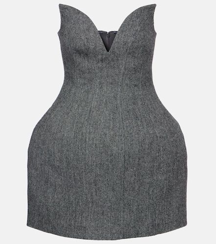 Robe bustier en laine mélangée - Self-Portrait - Modalova
