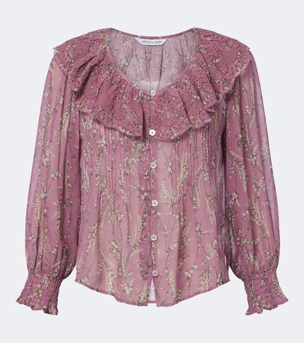Blouse Hewitts à fleurs et volants - Veronica Beard - Modalova