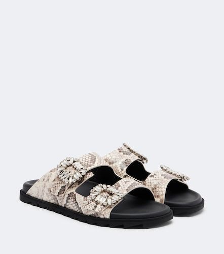 Mules Slidy Viv' en cuir façons serpent - Roger Vivier - Modalova